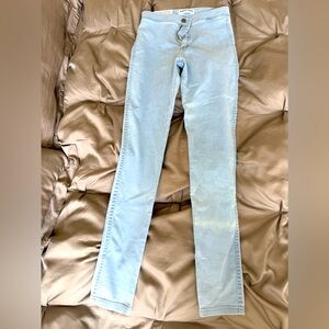 American apparel high waisted, skinny Jean